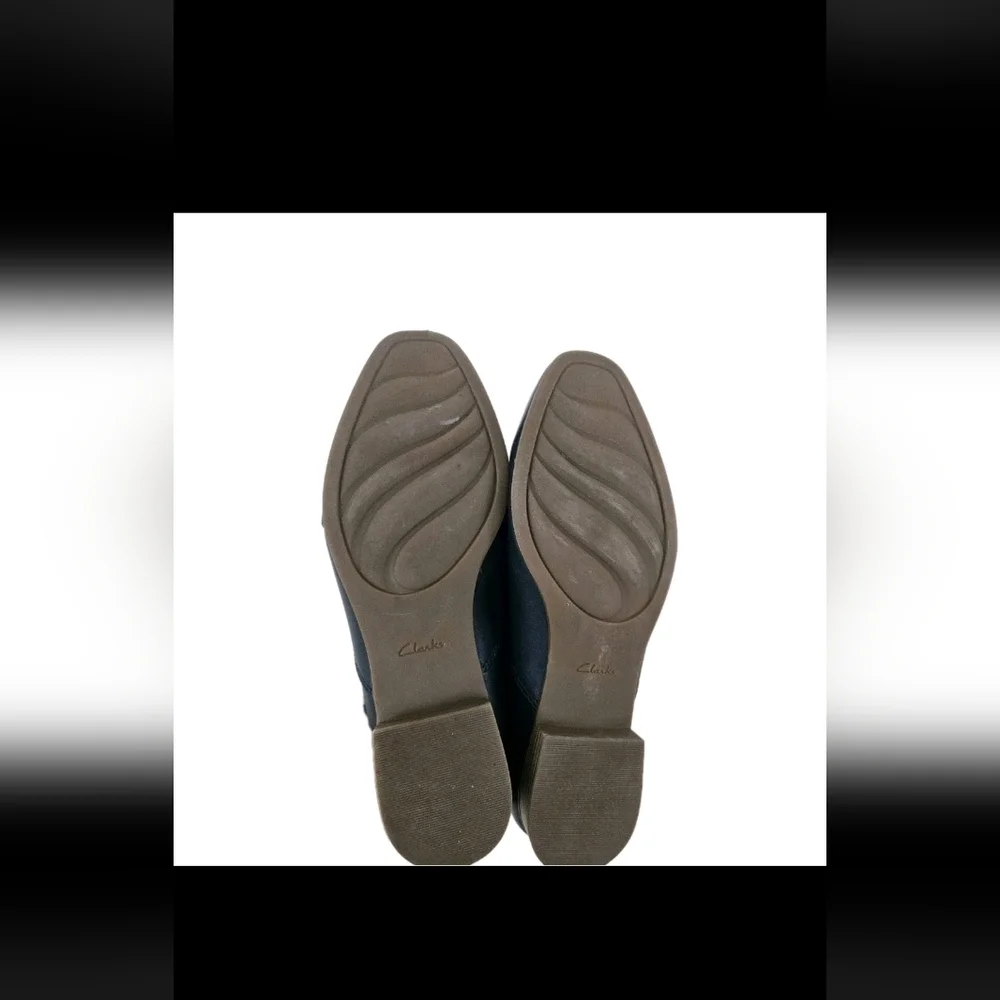 Clarks Juliet Palm Navy  Loafer, Comfort Women's 7.5